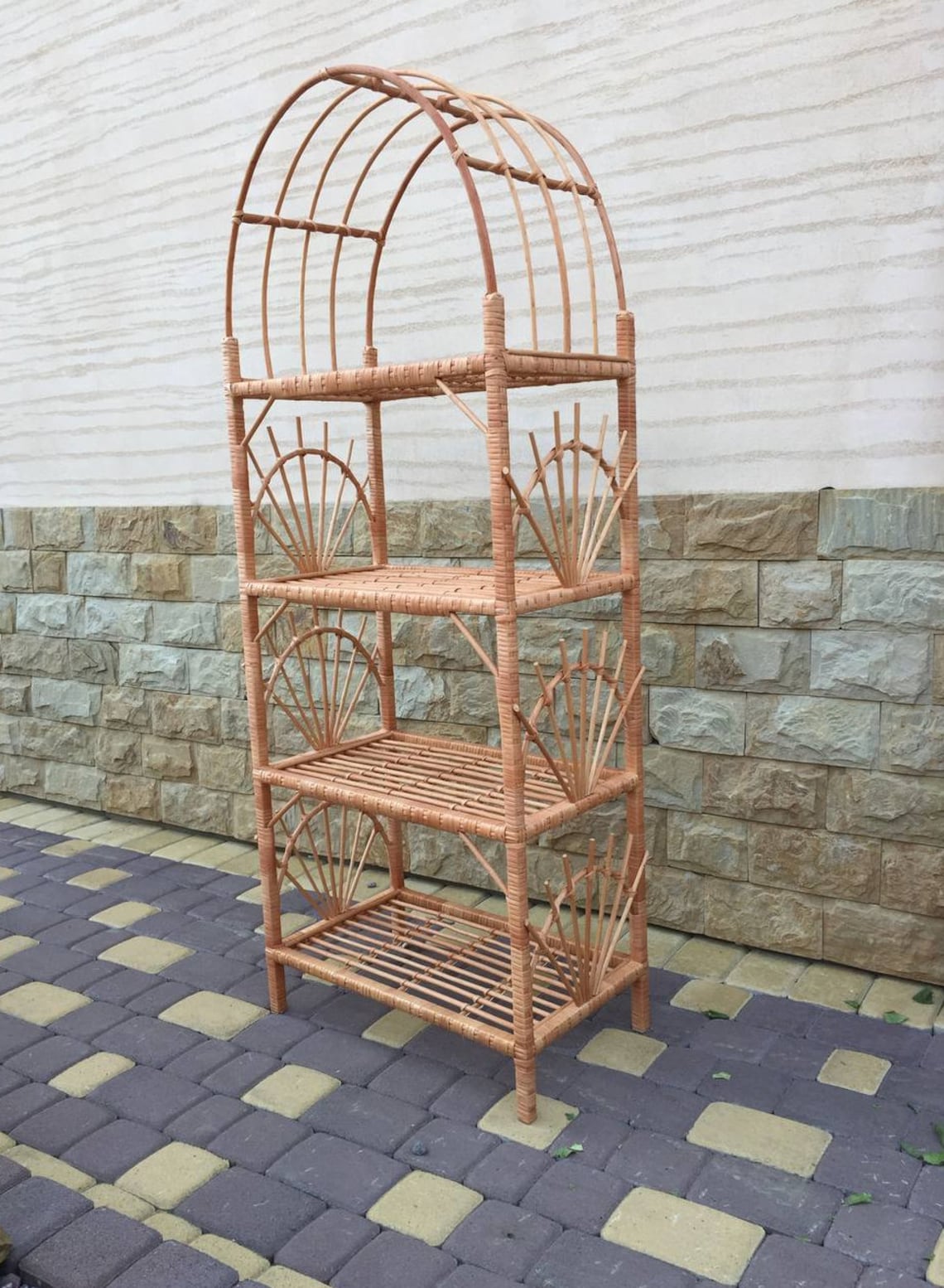 Rattan etagere wicker rattan furniture wicker wall Etsy