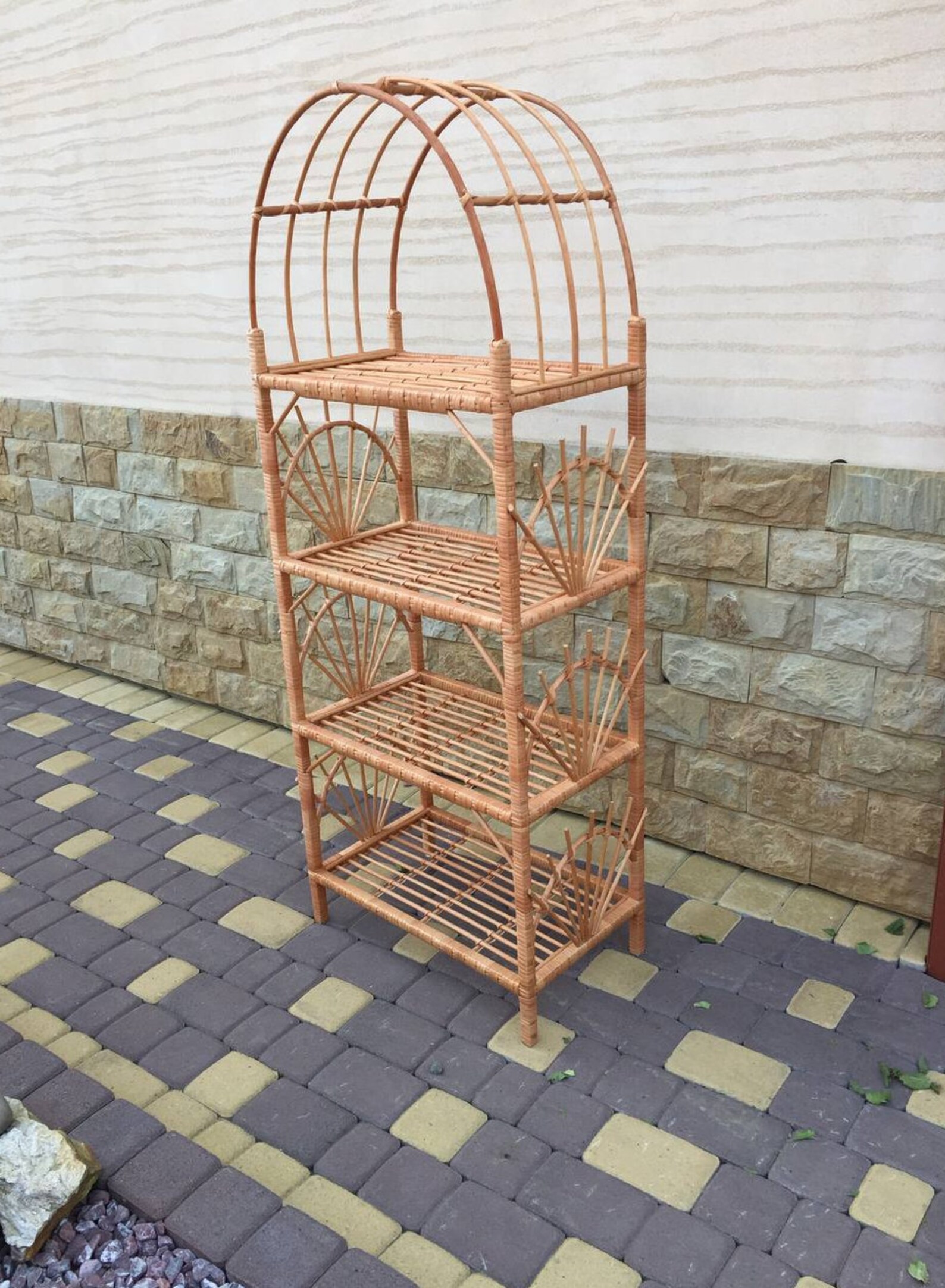 Rattan etagere wicker rattan furniture wicker wall Etsy
