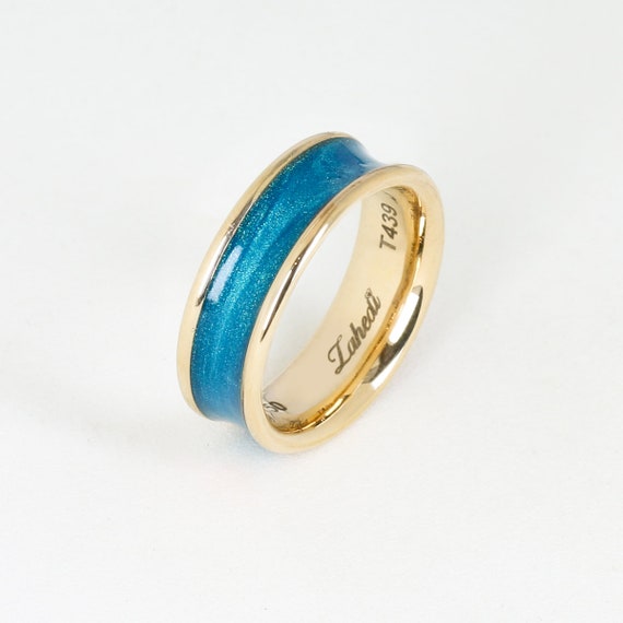 Turquoise 2024 enamel ring