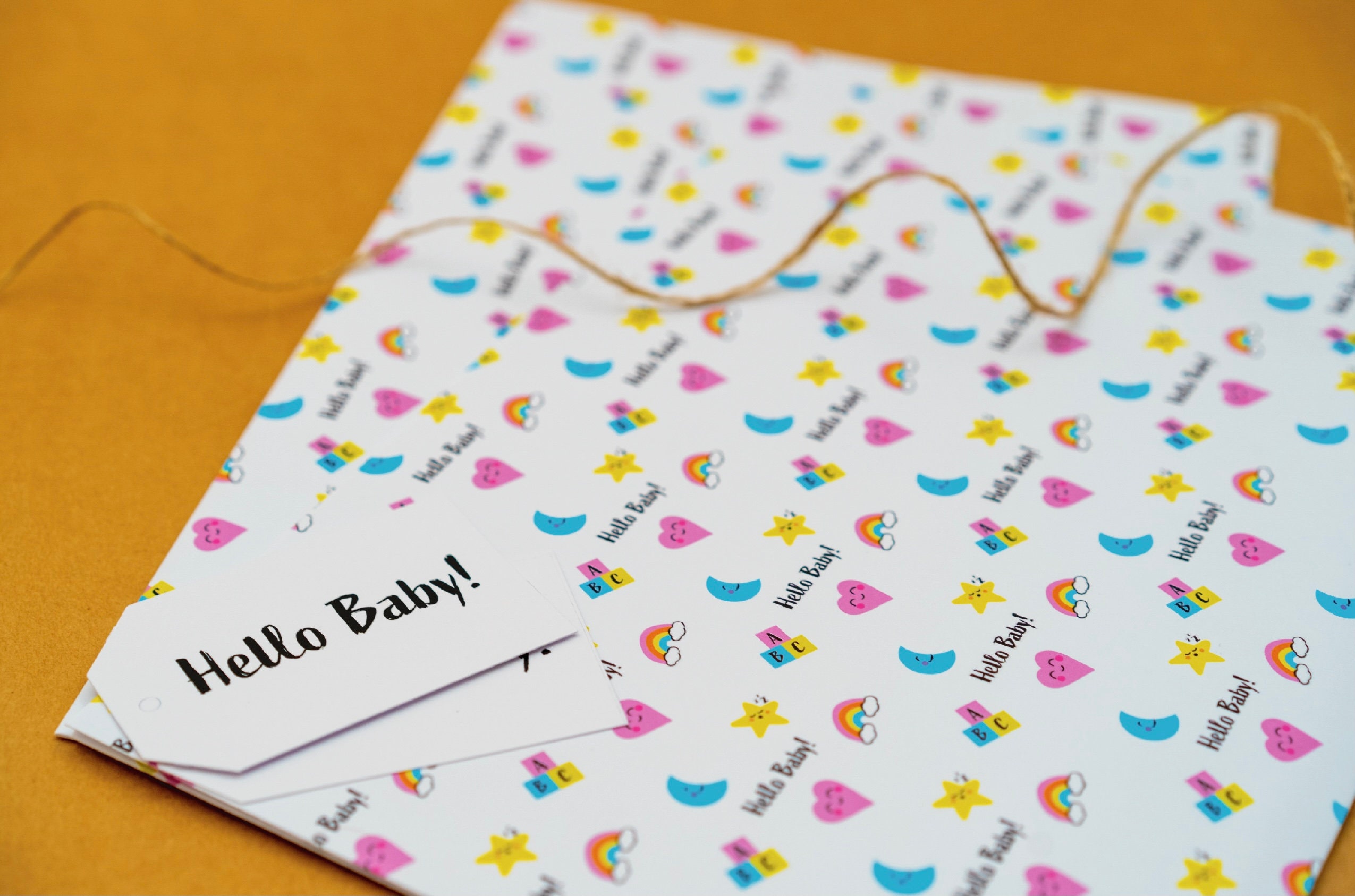 Baby Wrapping Paper Newborn Gift Wrap Christening Baby Etsy