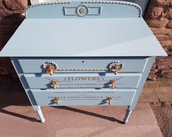 Chalk Painted Bed Etsy