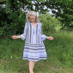 Cotton linen deals summer dresses uk