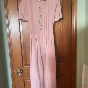Vintage 1980s Pink Summer Dress