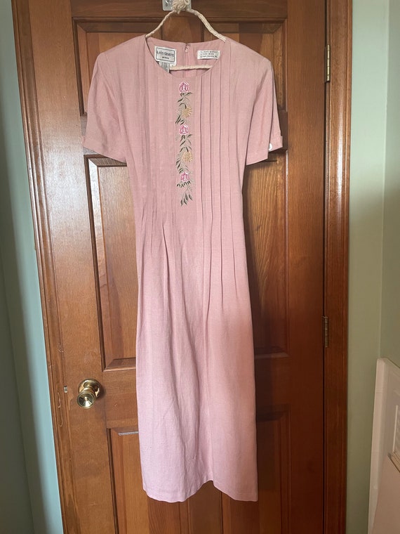 Vintage 1980s Pink Summer Dress