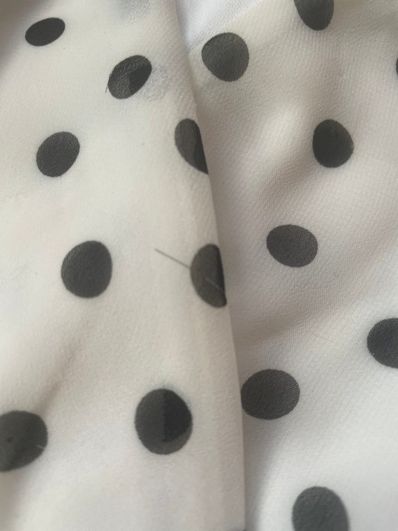 Retro style black & white polka dot dress - image 5