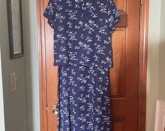 Vintage 1980s Summer Dress Suit