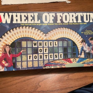 Vintage Wheel of Fortune Board Game
