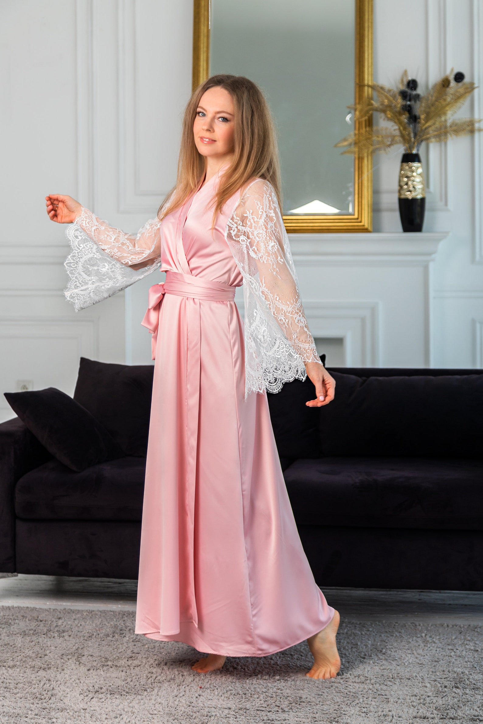 Wedding Robes Wedding Robe Bridal Long Robe Wedding Dressing Etsy