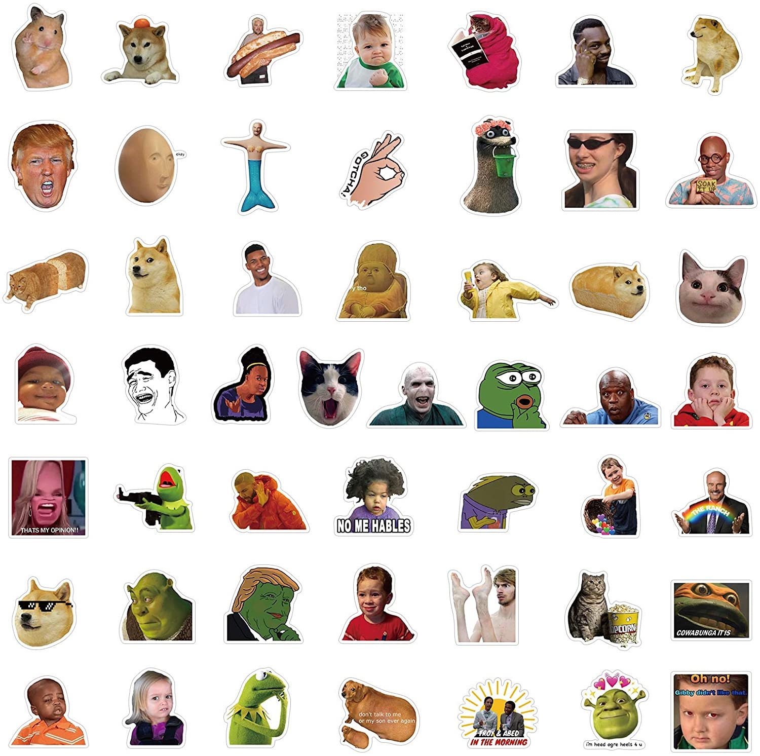 100 PCS Funny Meme Stickers100PCS Vinyl Stickers for Funny Etsy