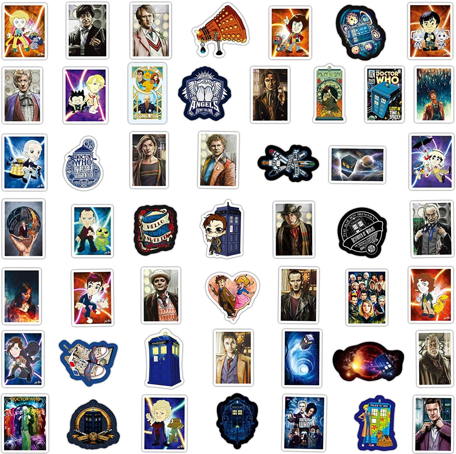 100Pcs Doctor Who Stickers for Laptop and Decals Vinyl Etsy