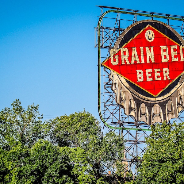 Grain Belt Beer Sign Etsy