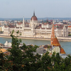 Hungarian Parliament Building Digital Download - Budapest Danube River Photo - Hungary Wall Art - Printable Travel Photography - Decor