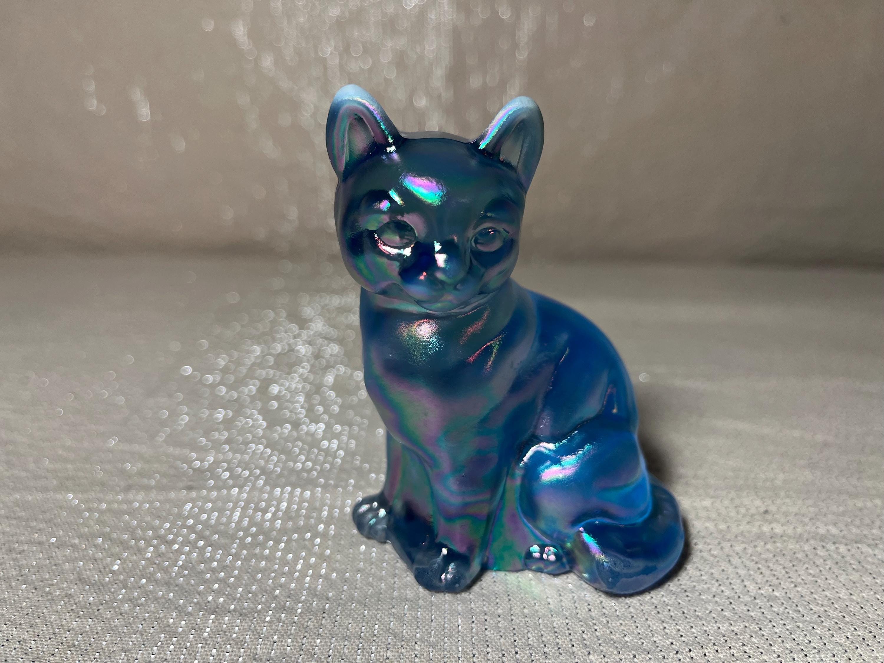 Fenton Blue Cats - Etsy