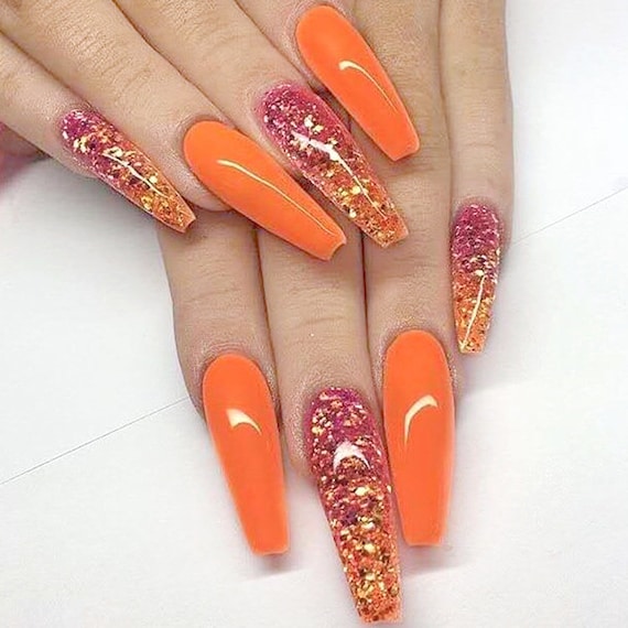 Get the Perfect Summer Look with Orange Pink Ombre Nails: Tips and ...