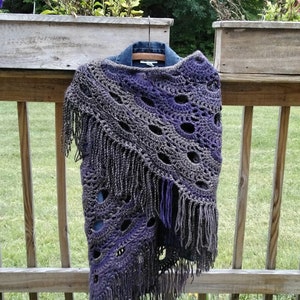 Crochet Shawl with Fringe, Crochet Boho Shawl, Crochet Wrap, Crochet Scarf, Handmade Shawl, Blanket Shawl, Gift for Her, Boho Crochet, Wrap