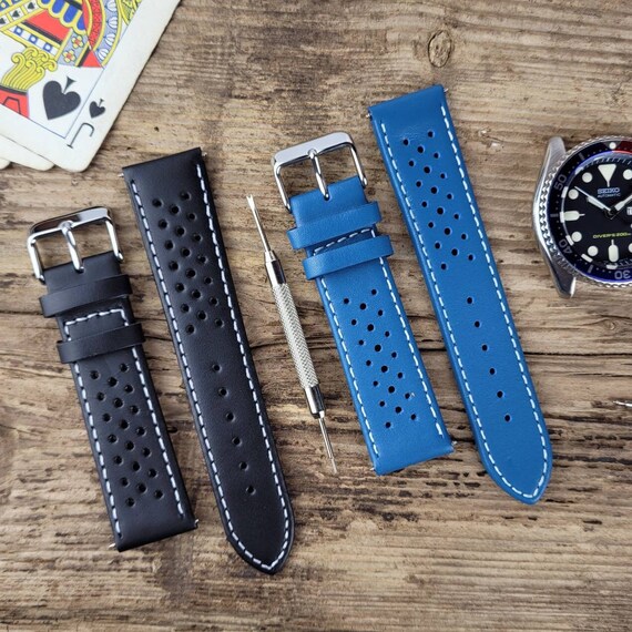perforated watch strap