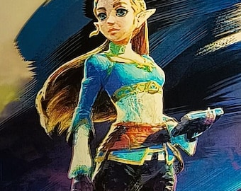 ZELDA Breath Of The Wild 3D Holographic Poster