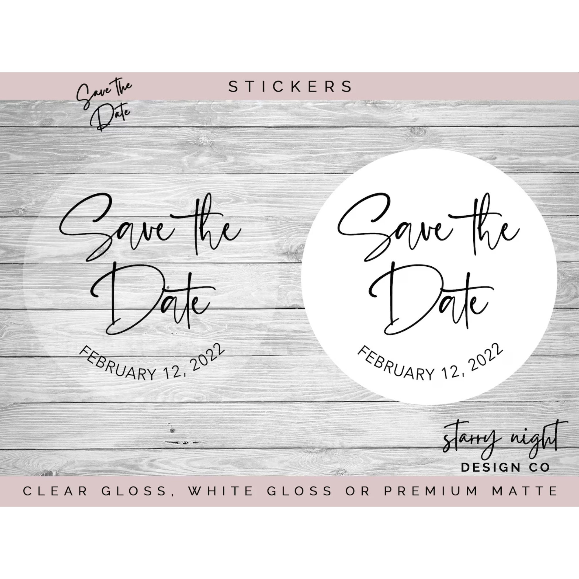 Save the Date Stickers 
