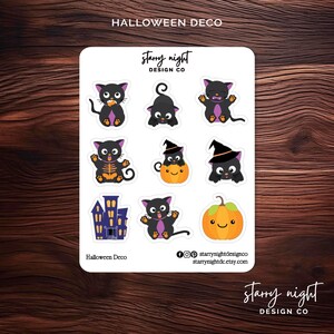 Halloween Deco Sticker Sheet  | Deco for Planners, Bullet Journals, Envelopes & Treat Bags!