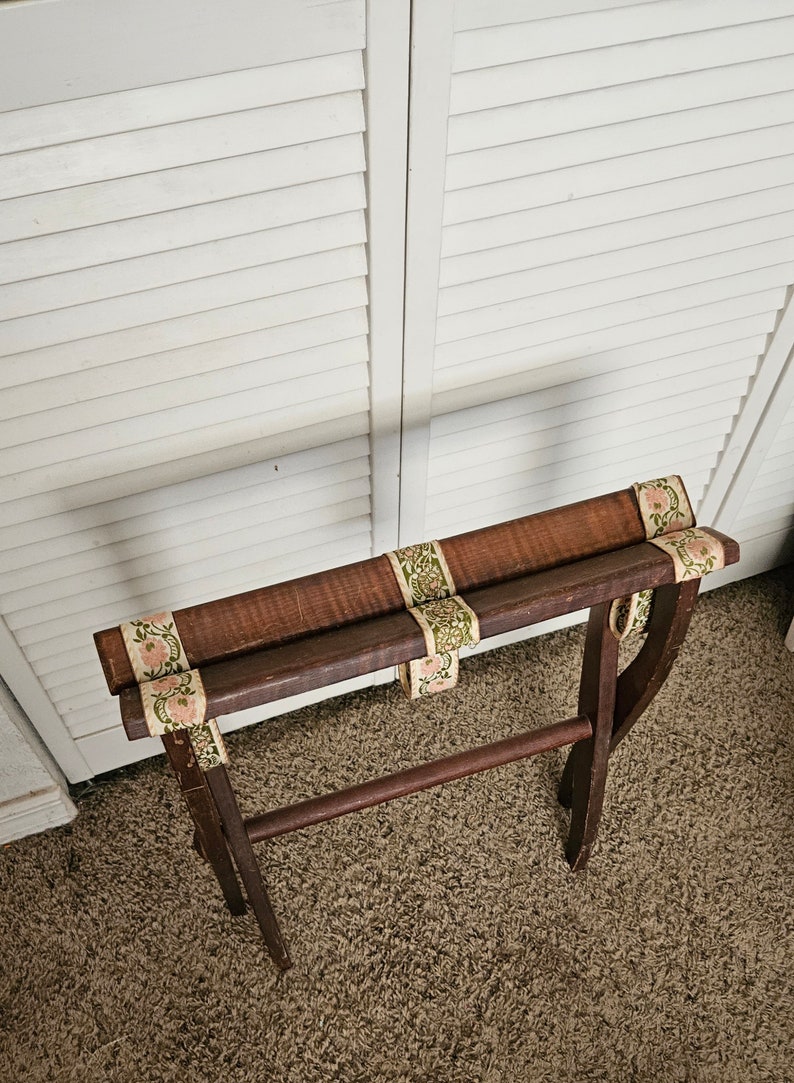 Vintage Luggage Rack Etsy