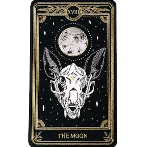 The Moon Large Embroidered Back Patch - Tarot Card Patch