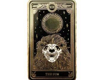 The Sun - Hard-Enamel Marigold Tarot Pin