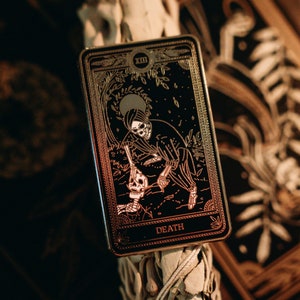Death - épingle de tarot en émail dur