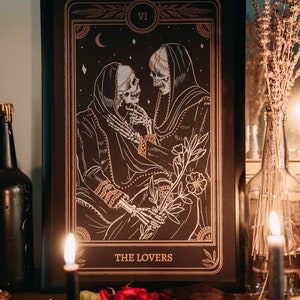 Marigold Tarot Print - The Lovers