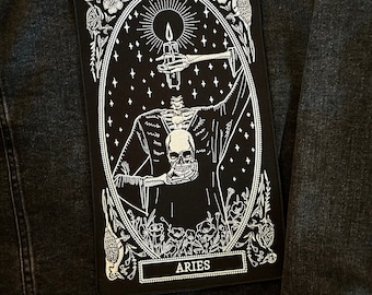 Aries Large Embroidered Back Patch
