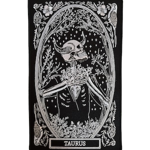 Taurus Large Embroidered Back Patch, Zodiac Sign Patch