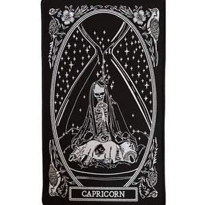 Capricorn Large Embroidered Back Patch, Zodiac Sign Patch