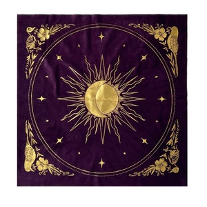 Paño de Altar Celestial de Terciopelo - Oráculo Espejo