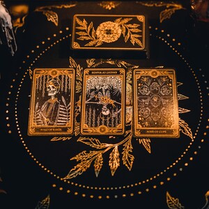 Tarot Cloth, Foil Stamped - "Teeth & Bone" image 3