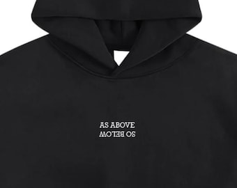 As Above/So Below - Embroidered Boxy Hoodie x Cosmic Swamp