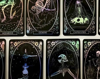 Holographic Zodiac Sign Sticker, Single Sticker, Available in all 12 Zodiac Signs