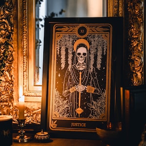 Marigold Tarot Print - Justice