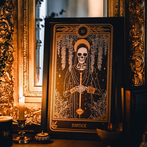 Justice Tarot Card - Etsy