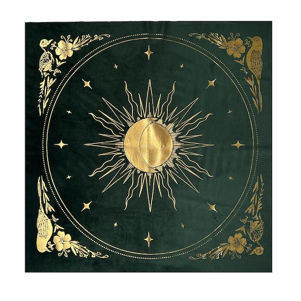 Velvet Celestial Altar Cloth - Mirror Oracle