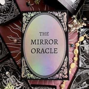 L'Oracle miroir, un jeu de cartes Oracle de 50 cartes et un guide du tarot du souci