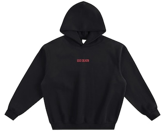 EGO DEATH - Embroidered Boxy Hoodie x Cosmic Swamp