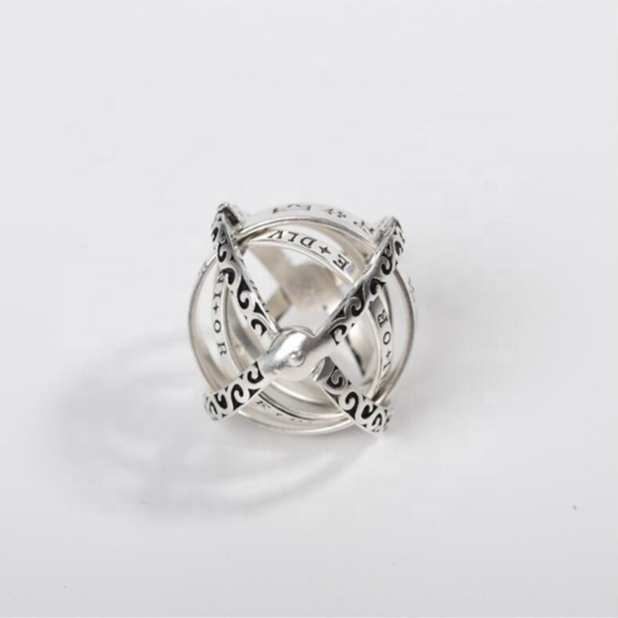 Gold Wedding Astronomical Sphere Ball Ring for Men - Etsy