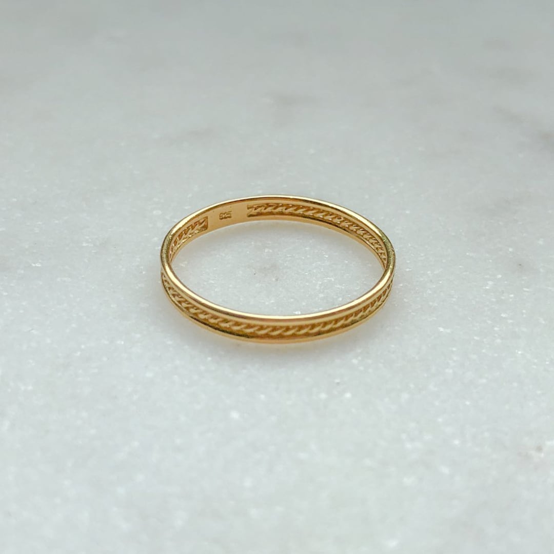 Rope Ring in Gold - Etsy