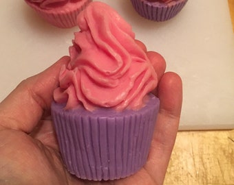 Mini Lavender Soap Cupcakes (Vegan, Shea Butter)
