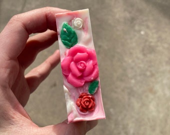 Rose Garden Soap, Vegan, with Shea Butter, Handmade