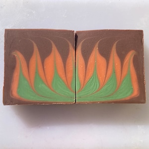 Fall Taiwan Swirl Soap, Vegan, with Shea Butter, Handmade