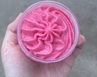 Pink Grapefruit Sugar Scrub (Vegan, with Shea Butter)