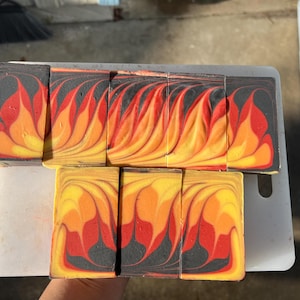 Handmade Campfire Soap, Vegan, with Shea Butter, Palm Oil Free