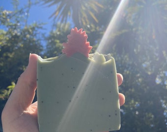 Cactus Blossom Soap, Handmade with Shea Butter, Coconut Milk