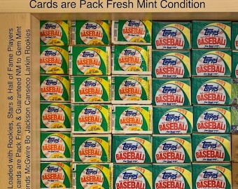 1-1987 Topps Baseball Cards Complete Set  Bonds McGwire Bo Jackson Rookie -Hand Collected pack Fresh Guaranteed New Cards see Description.
