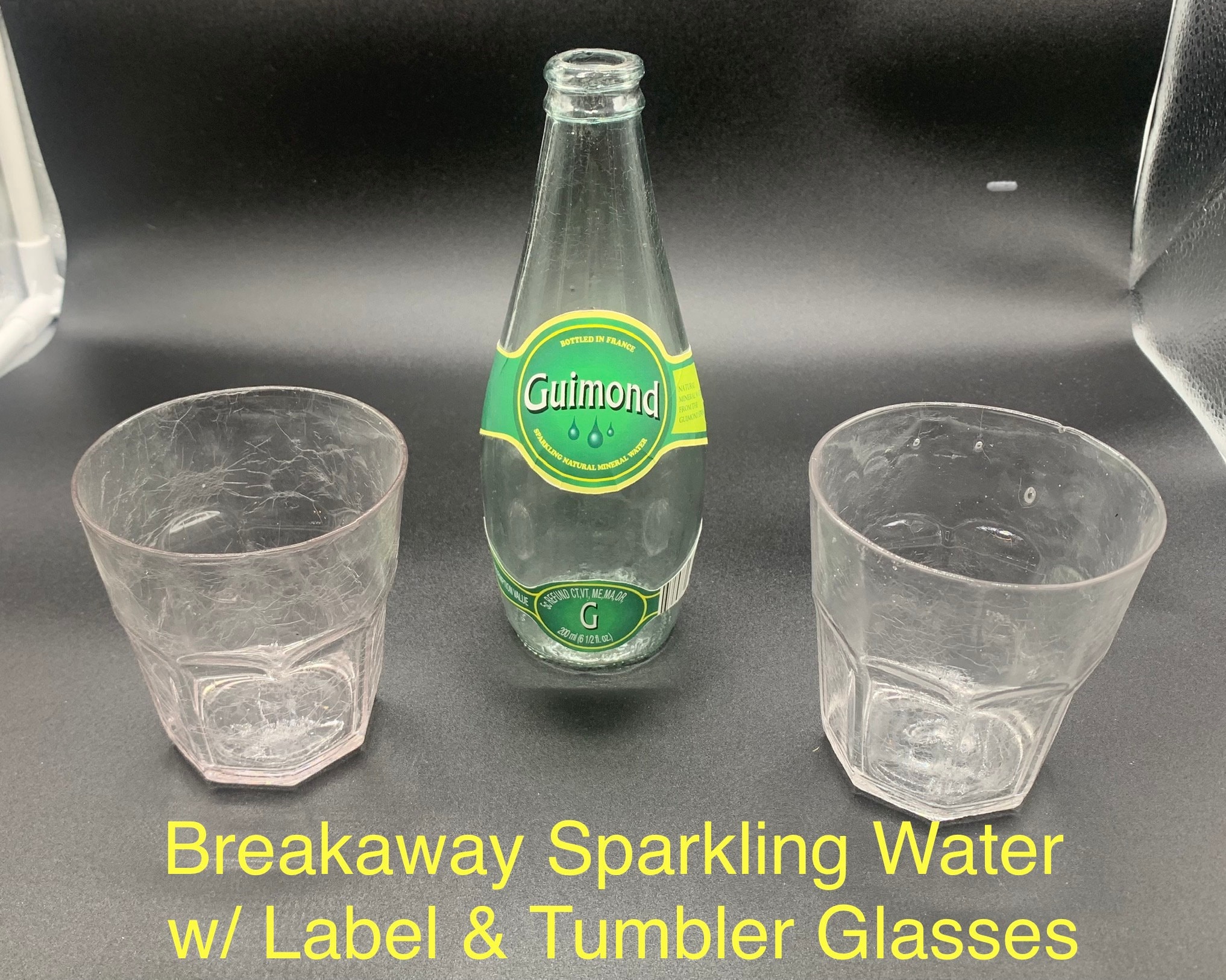 SMASHABLE Sugar Glass Budweiser Bottle x 3 Brown Stage/Theatre/Film/TV PROP
